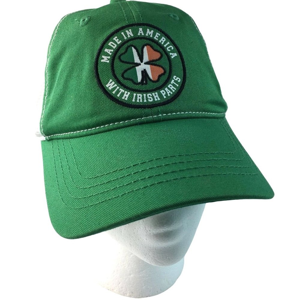 Irish Trucker hat Made in America with Irish Parts OS u Adjustable St Patricks d